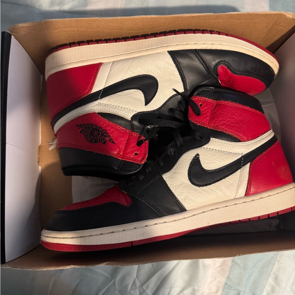 Bred Toe Jordan 1s